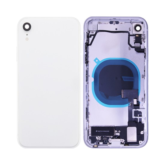 Tampa Traseira com Frame+Flex+Vibrator Apple iPhone XR Branco Tampa Traseira com Frame+Flex+Vibrator Apple iPhone XR Branco